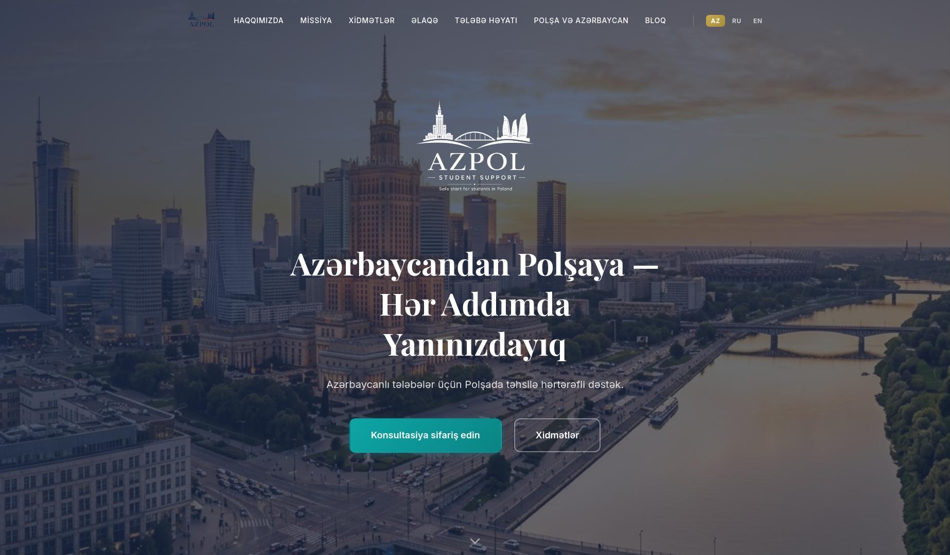 Zrzut ekranu strony azpolstudentsupport.com